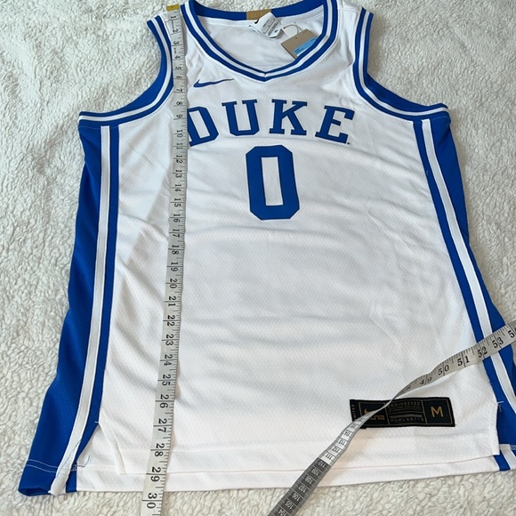 Duke White and Blue Basketball Jersey Size Medium - Picture 5 of 7